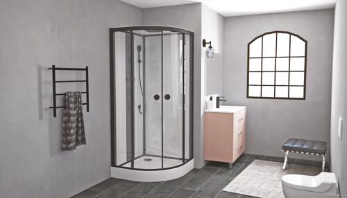 Cabine de douche Hydromassante Nogéa 90x90x220 cm